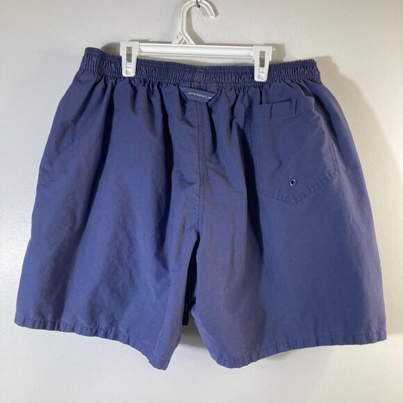 Mens Vintage Speedo Swim Trunks Blue Gray XL Cotton Nylon Polyester - Picture 2 of 8